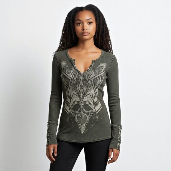 Idylle Damsel Snap Button Cuff Thermal - Picture 1 of 5